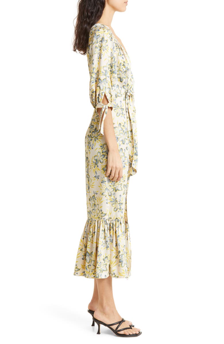 Cinq à Sept Kerstin Floral Midi Dress, Alternate, color,