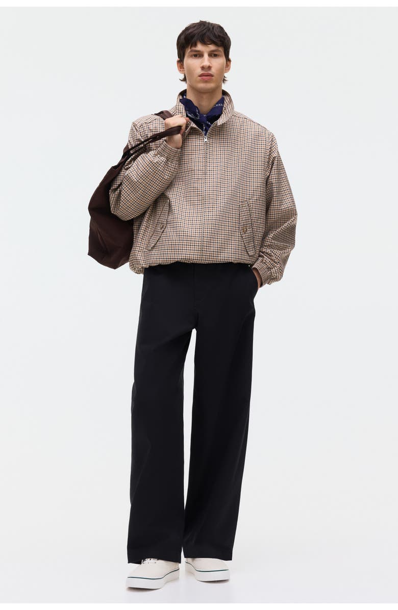 H&M Loose Fit Cotton Chinos, Alternate, color, Black