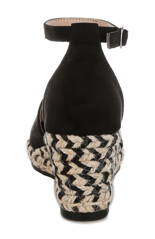 London Rag Sorcruz Espadrille Platform Wedge Pump In Black