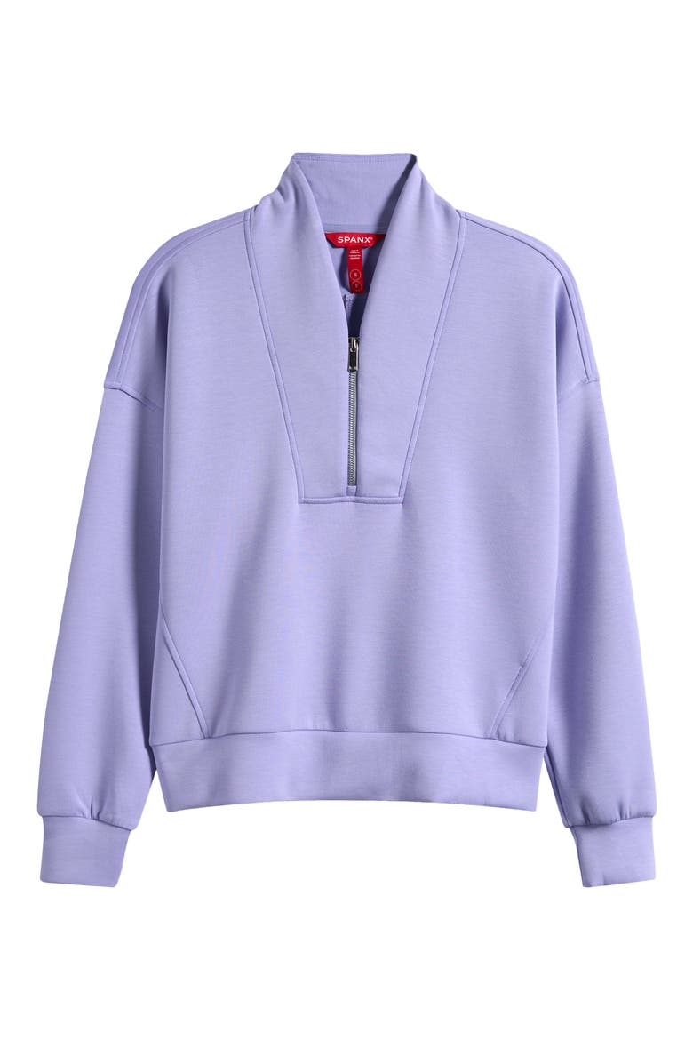 AirEssentials Shawl Collar Quarter Zip Sweatshirt, Alternate, color, ANEMONE