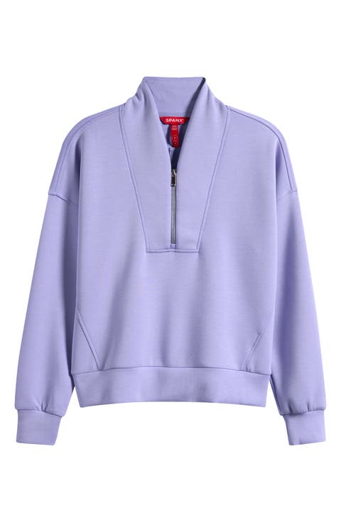 AirEssentials Shawl Collar Quarter Zip Sweatshirt (Regular & Plus)