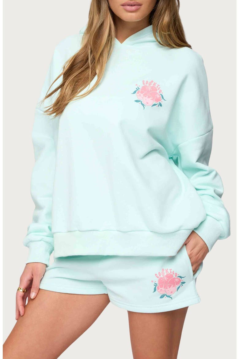 Beach Bloom Hoodie, Main, color, MINT