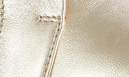 Lk Bennett Joy Metallic Leather Sneaker In Gold