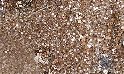 Dress The Population Katherine Sequin Cocktail Minidress In Brown