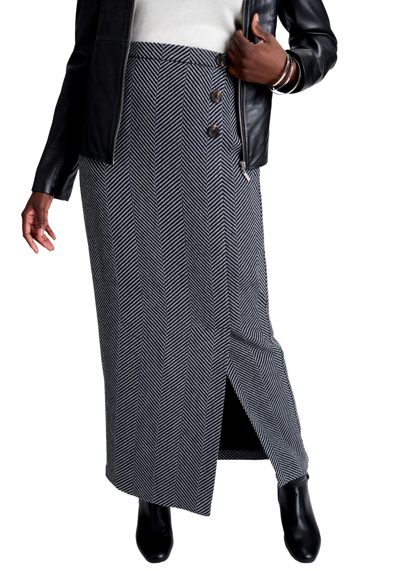 GREY HERRINGBONE
