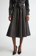 Dolce&Gabbana Polka Dot Cotton Circle Skirt