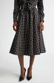 Dolce&Gabbana Polka Dot Cotton Circle Skirt