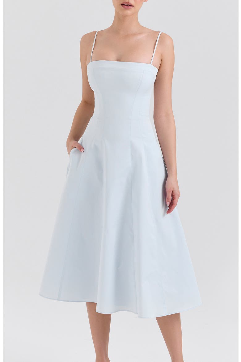 Dolly Seamed Midi Sundress, Alternate, color, ANCIENT WATER