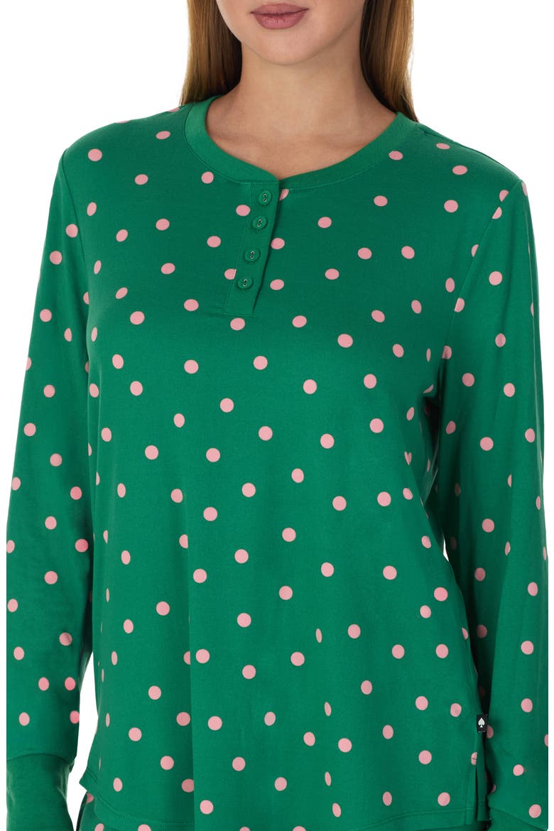 Print Pajamas, Alternate, color, GREEN DOT