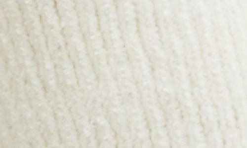 Stems Fuzzy Chenille Crew Socks In White