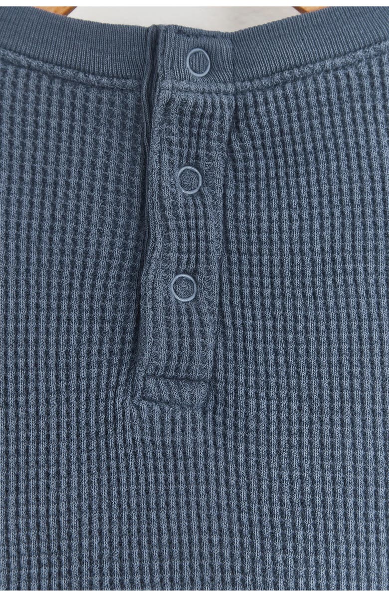 Babycottons Waffle Front Pocket Sweatshirt for Infant, Alternate, color, Blue-Graphite