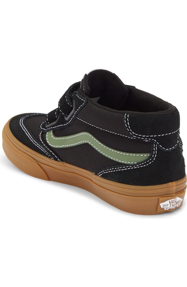 Vans Kids' Brooklyn Mid Sneaker, Alternate, color, Black/Green