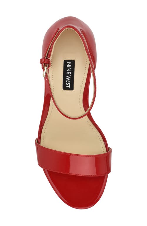 Nine West Elope Platform Sandal In Red