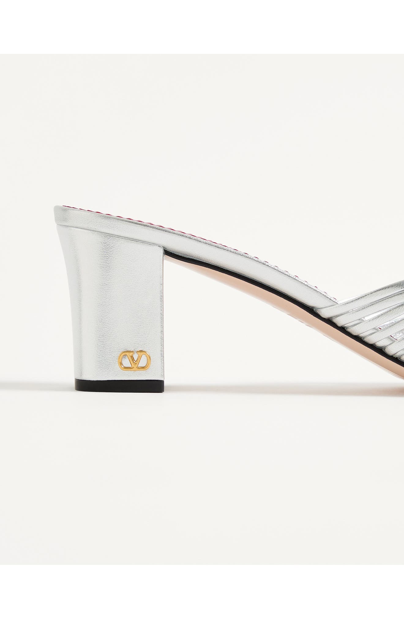 Valentino Garavani Annet Sandal, Alternate, color, Silver