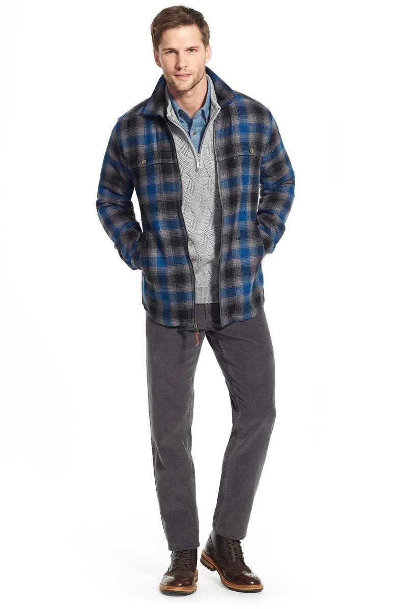 NORDSTROM MEN'S SHOP Straight Leg Corduroy Pants, Alternate, color,