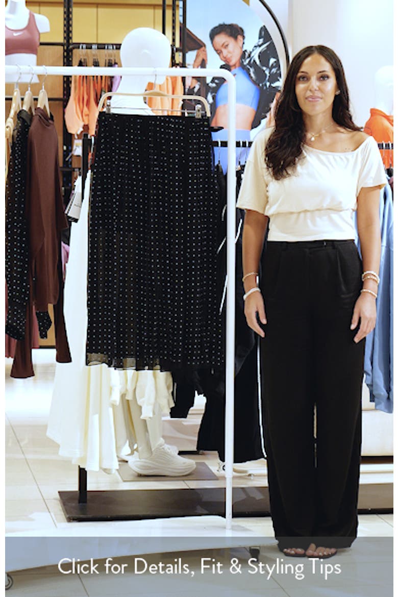 Heat Set Dot Sheer Midi Skirt video