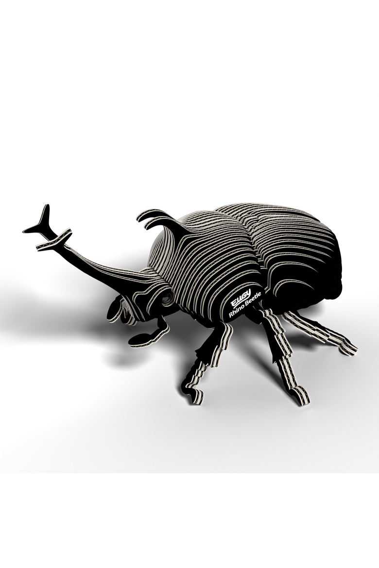 Rhino Beetle 3D Puzzle, Alternate, color, No Color