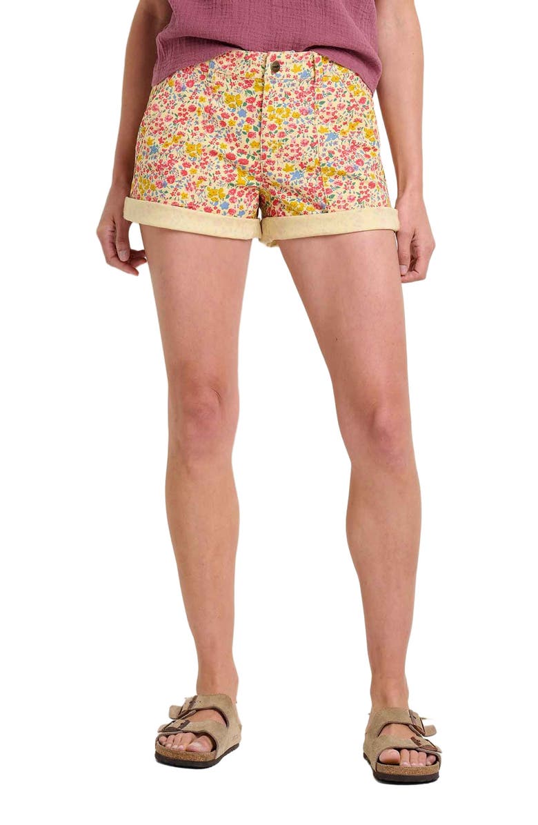 Toad & Co Earthworks Camp Short, Alternate, color, Straw Ditsy Print