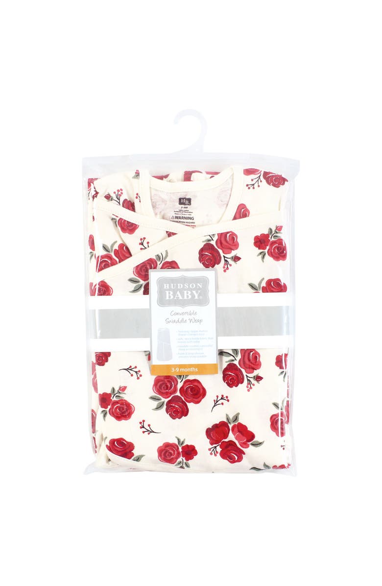 Hudson Baby Swaddle-to-Sack Sleeper, Alternate, color, Red Rose