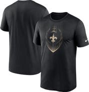 Nike Men's Nike Black New Orleans Saints Primetime Legend Icon Performance T-Shirt