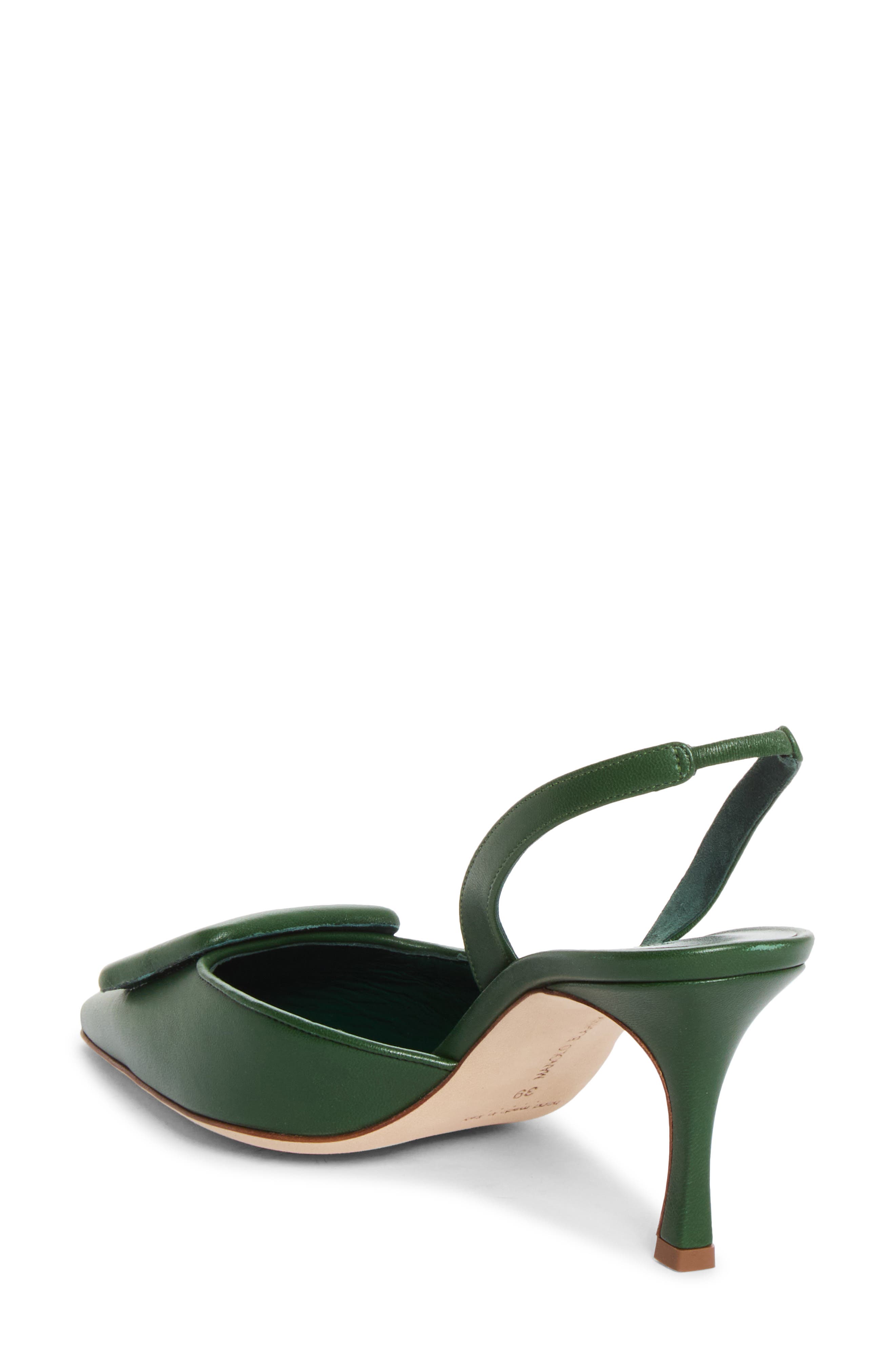 Maysli Buckle Slingback Pump, Alternate, color, GREEN