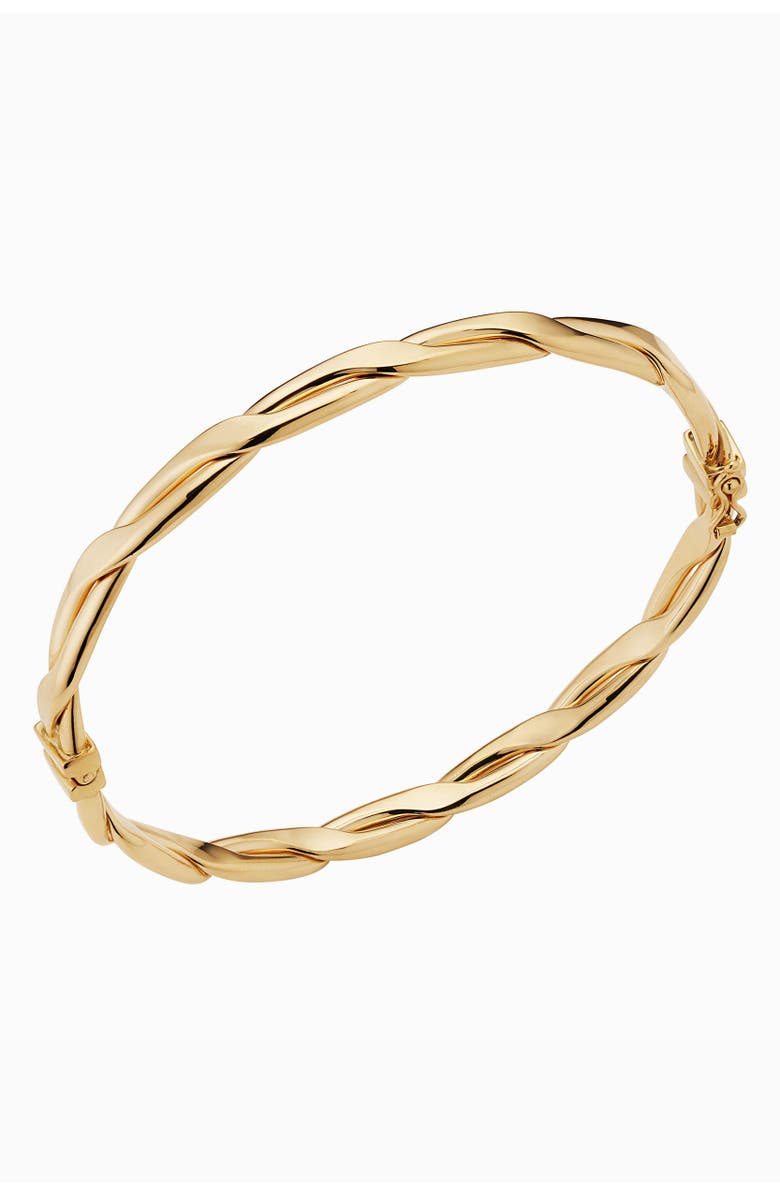 Oradina 14K Yellow Gold Amore Bangle, Main, color, Yellow Gold