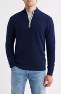 johnnie-O Niccolo Cashmere Quarter Zip Sweater
