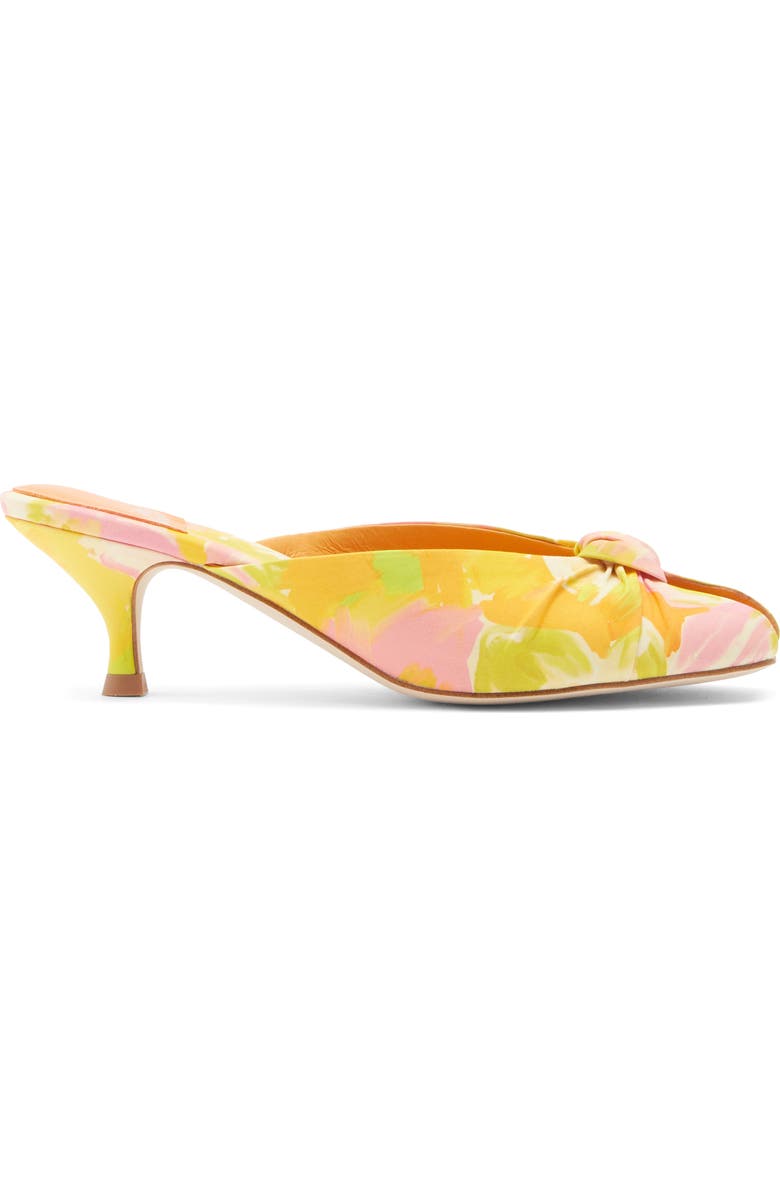 Jeffrey Campbell Twista Kitten Heel Sandal, Alternate, color, Orange Multi Floral