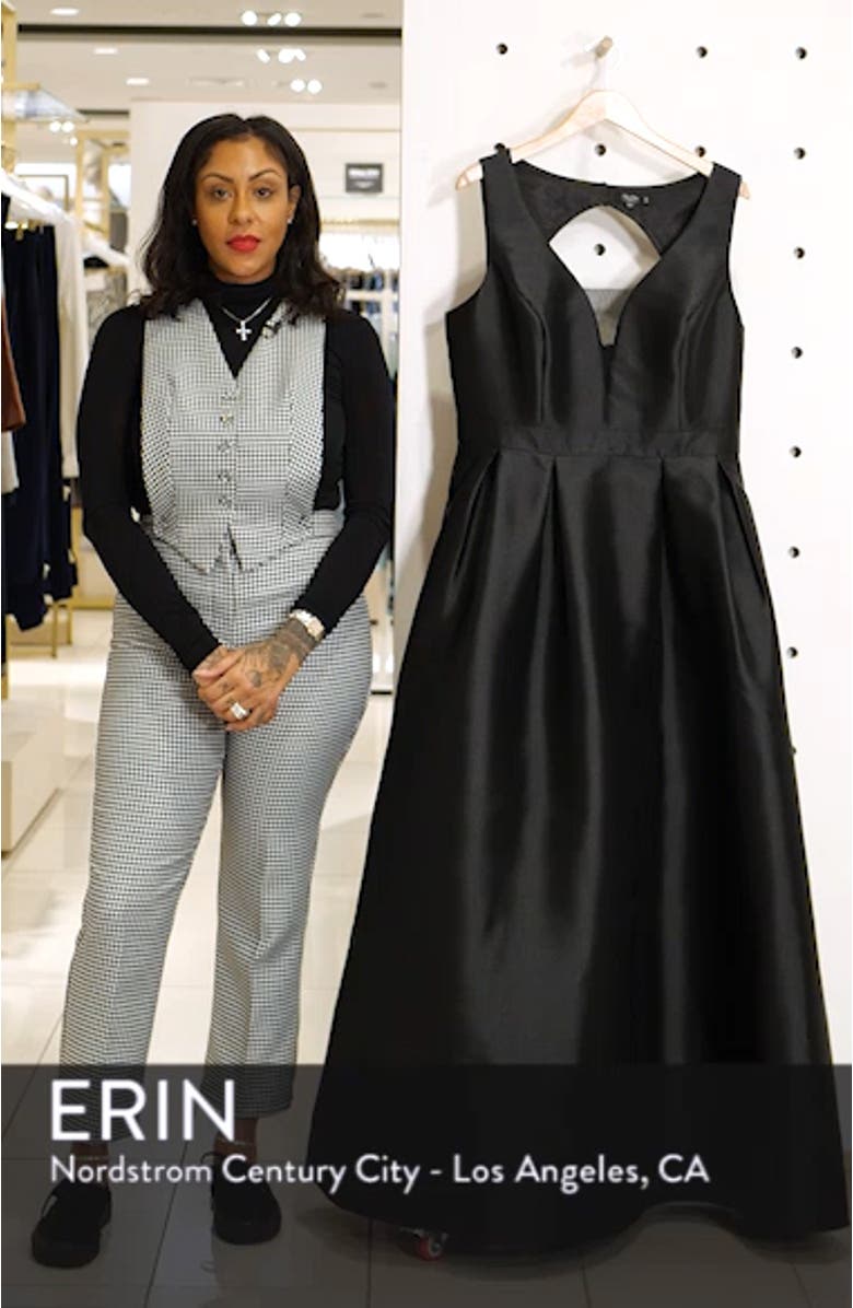 Rae Back Cutout Evening Dress, sales video thumbnail