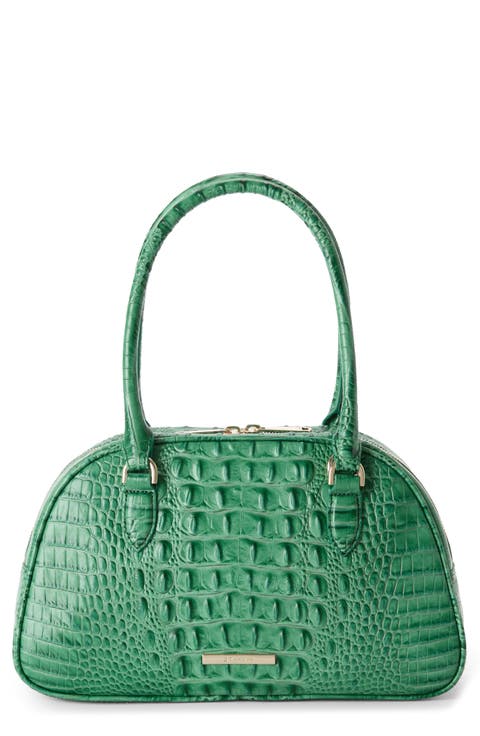 Angie Leather Barrel Bag