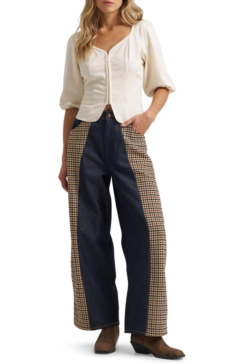 Cowboy Barrel Leg Jeans, Alternate, color, RINSE
