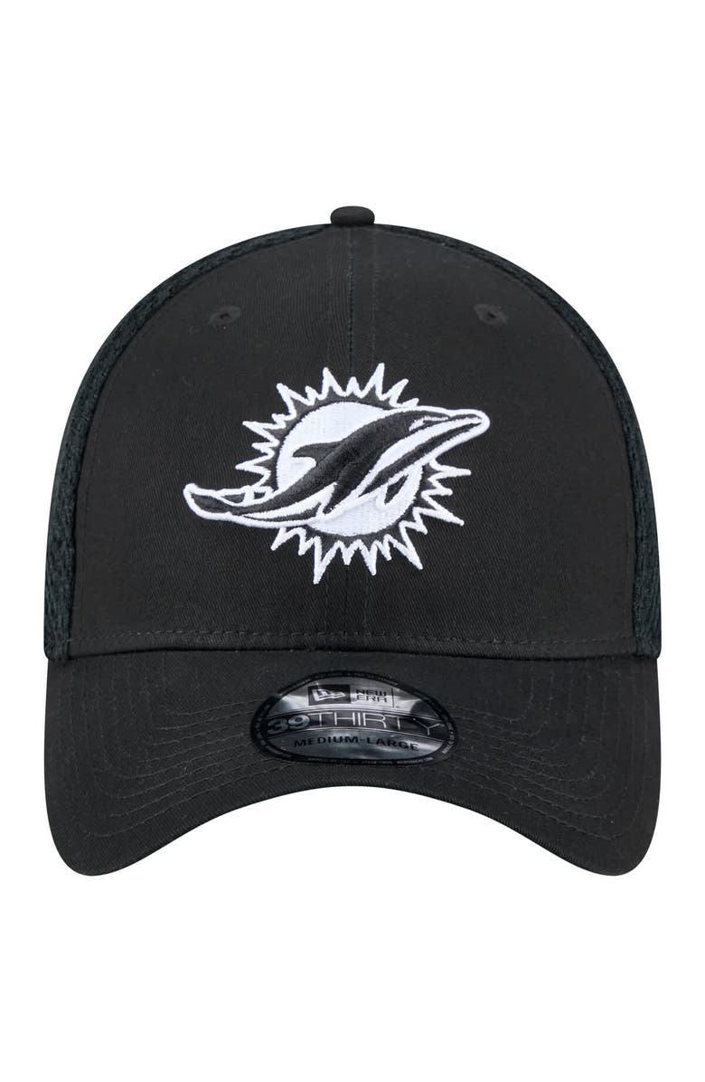 New Era Men's New Era Black Miami Dolphins Main Neo 39THIRTY Flex Hat, Alternate, color, Black