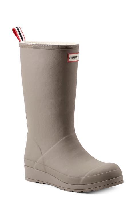 Light grey rain boots best sale