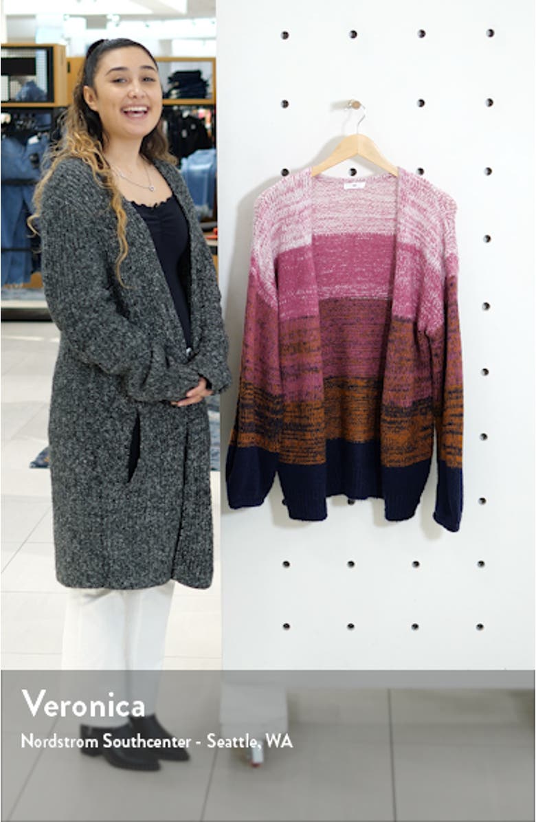 Blouson Sleeve Ombré Cardigan, sales video thumbnail