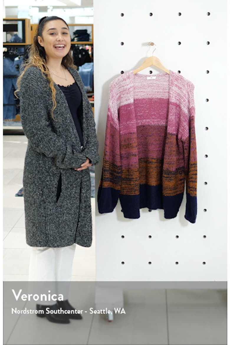 Blouson Sleeve Ombré Cardigan video