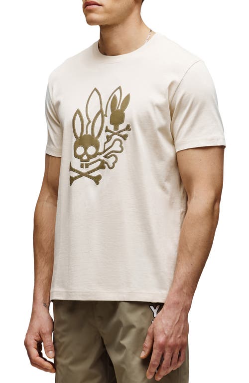 Psycho Bunny Aussie Appliqué Graphic T-shirt In Gold