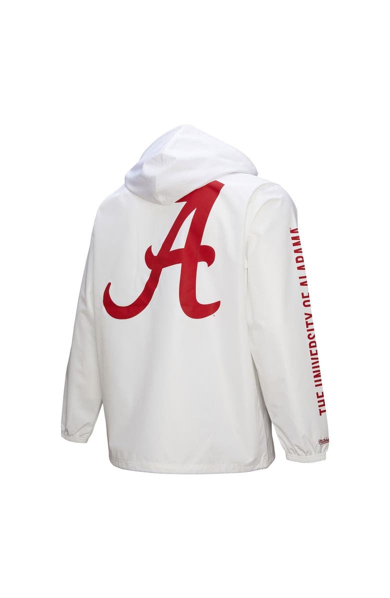Mitchell & Ness Men's Mitchell & Ness White Alabama Crimson Tide Coaches Full-Snap Hoodie Jacket, Alternate, color, White