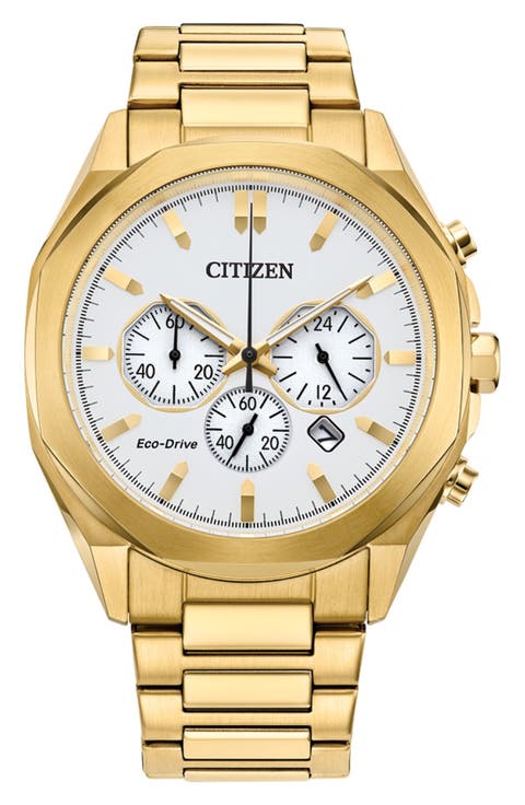 Eco-Drive Chronograph Bracelet Watch, 41mm
