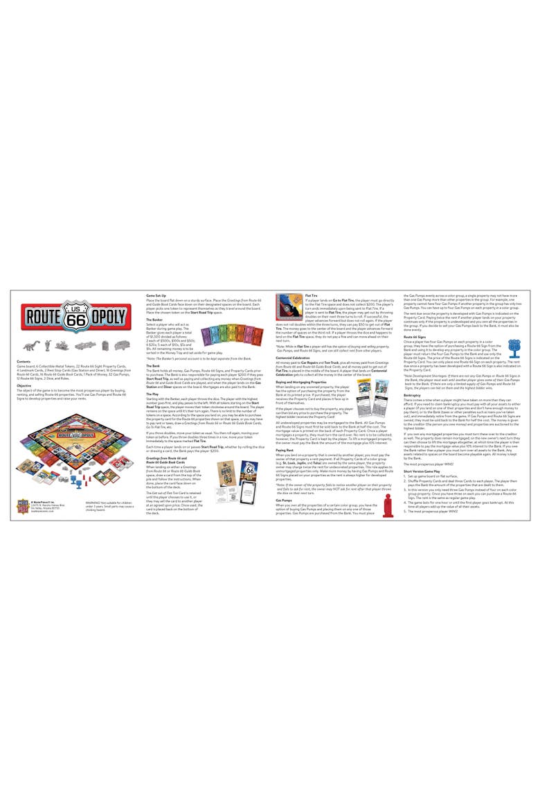 Route 66 Opoly, Alternate, color, Multicolor
