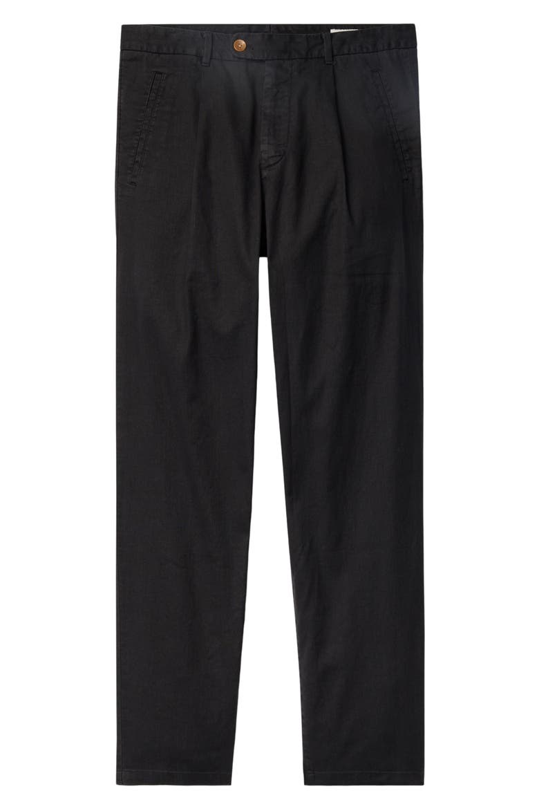 Coastal Linen Blend Pants, Alternate, color, WASHED BLACK
