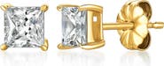 Crislu Cubic Zirconia Stud Earrings