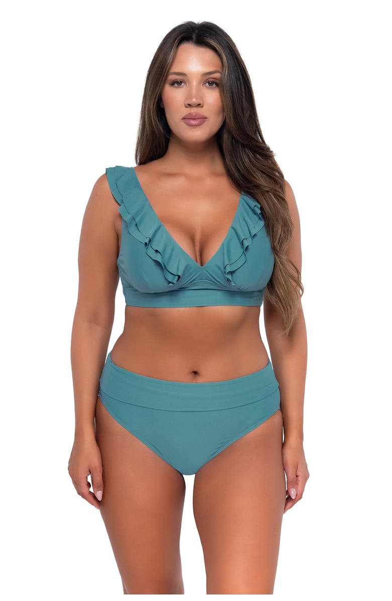 Sunsets Willa Wireless Bikini Swimsuit Top - F Cup, Alternate, color,