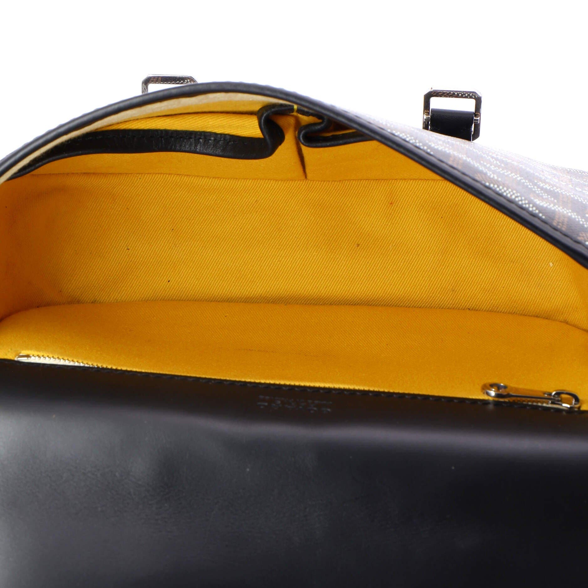 Pre-Owned Goyard Belvedere Messenger Bag Coated Canvas PM, Alternate, color, Black