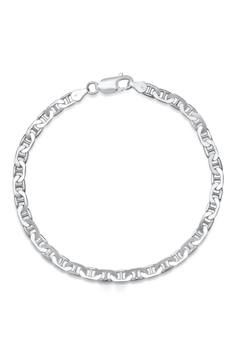 Men's Thin Mariner Chain Bracelet, Main, color, SILVER
