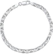 HMY JEWELRY Men's Thin Mariner Chain Bracelet