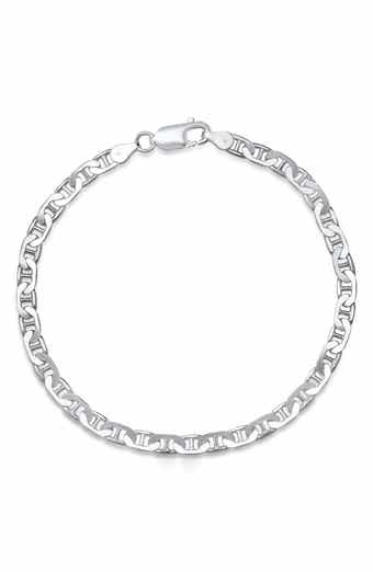 HMY JEWELRY Men's Thin Mariner Chain Bracelet