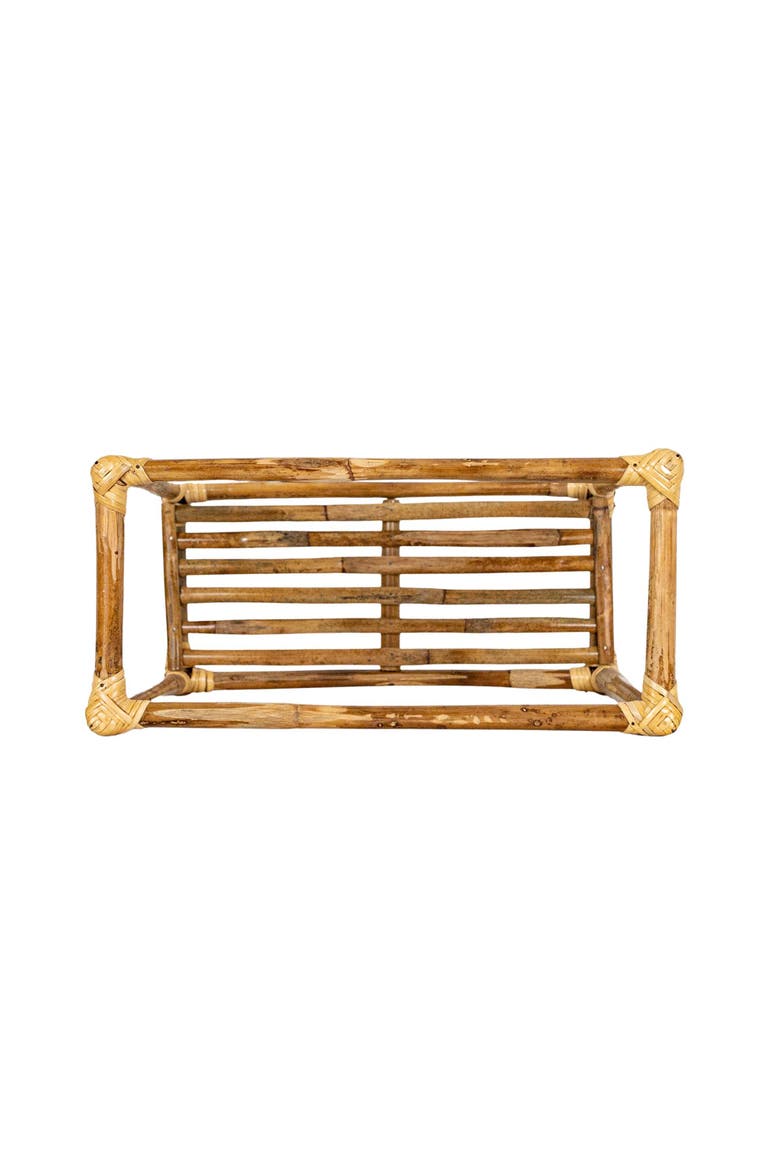 Square Wall Shelf Natural Cane, Alternate, color, Brown