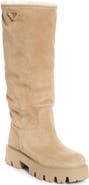 Prada Genuine Shearling Boot