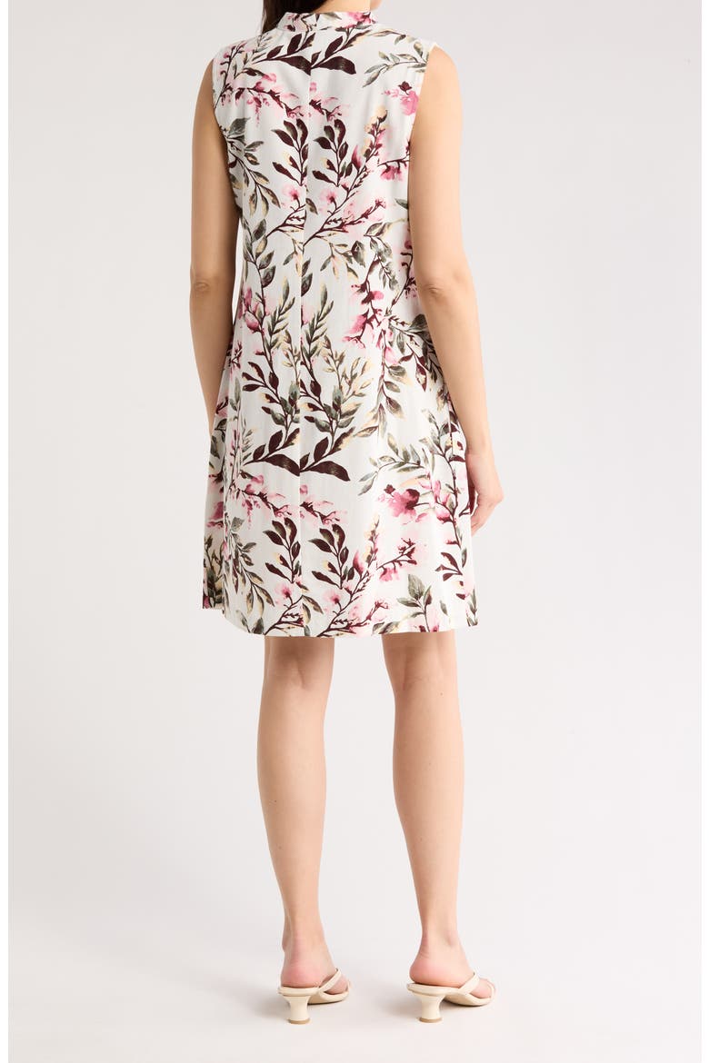 V-Neck Shift Dress, Alternate, color, DUSTY ROSE