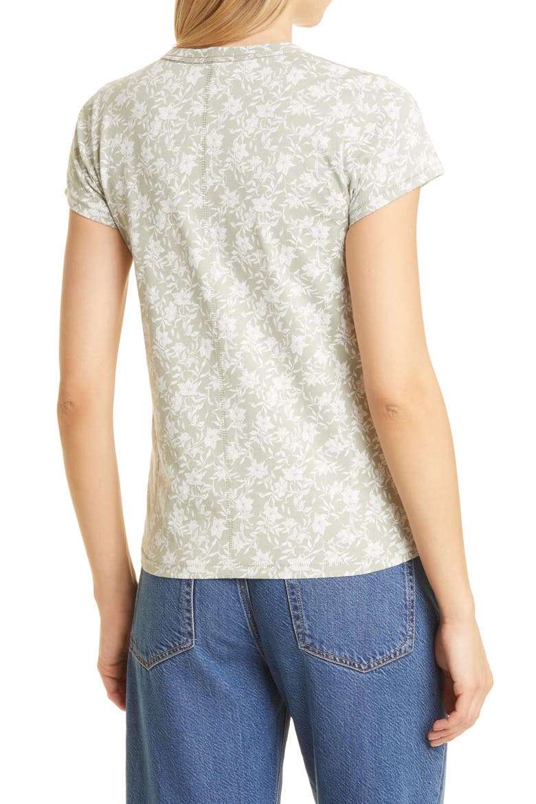 Julie Floral Organic Cotton Top, Alternate, color, JADE